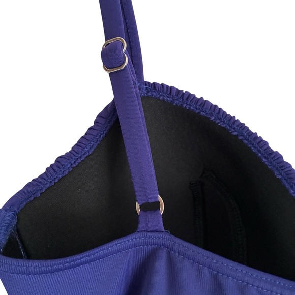 Miraclesuit Purple Slimming Ruched Swimsuit One Piece 8 - Picture 7 of 11